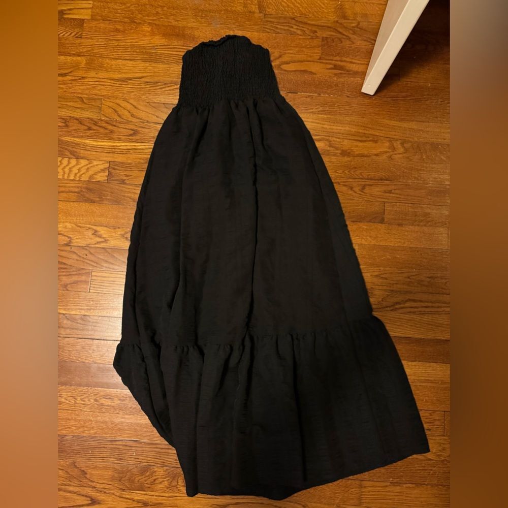 SHEIN black strapless maxi